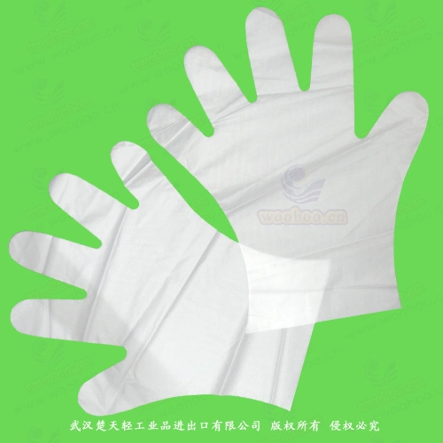 Plastic/Poly/CPE/HDPE/LDPE/PVC/Vinyl/Exam/Stretchable TPE Elastic/Clear/Surgical/Medical/Examination Disposable PE Glove for Food Processing Industry Service