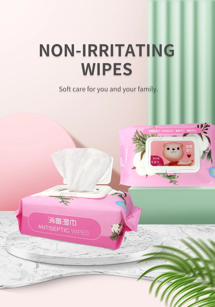 Multi-Purpose Benzalkonium Chloride Sanitizing and Cleaning Baby Wet Wipes