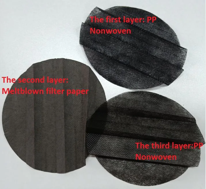 Low Price Disposable 3 Ply Ear Loop Non Woven PP Meltblown Black Face Mask for Civil Use