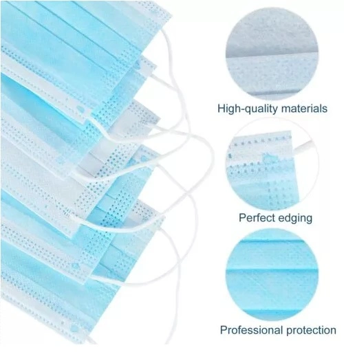 Protective Disposable Civil 3 Ply Material Face Mask