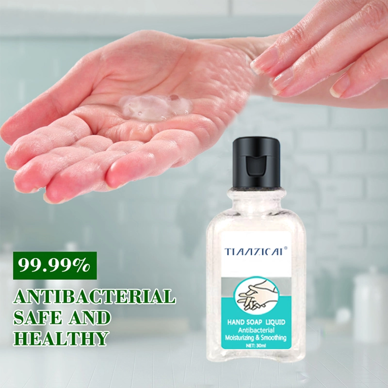 Anti-Bacterial Glycerine 30ml China Liquid Soap Gel Skin Care Hand Sanitizer Factory