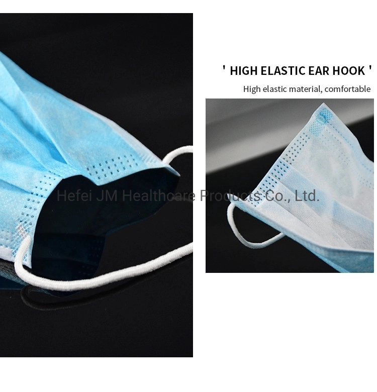 Manufacturer Flat 3ply Disposable Face Mask Wholesale for Civil